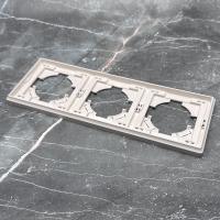 Elegant S-103 3-постовая рамка（Кашемир-Матовый）