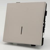 TS-005 1 клавишный проходной выключатель с LED без рамки（Кашемир-Матовый）