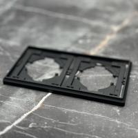 Elegant B-102 2-постовая рамка（Черный-Матовый）