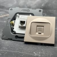 MG-021 Телефонная розетка без рамки（Золото-Матовый）