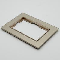 Glass G-110 1 постовая под двойную розетку 120 мм.（Каленое стекло）Золото