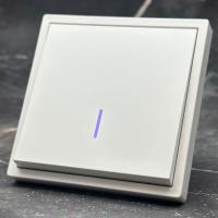 Art MTW-004 1 клавишный 1 полюсный выключатель с LED Белый-Матовый