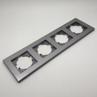 Cristal C-104 4-поставая рамка （Акрил）Графит