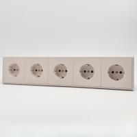 Elegant MTS-5013 5 розеток с заземлением （Кашемир-Матовый）