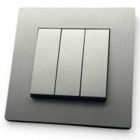 Grace MMC-010 3 клавишный 1 полюсный выключатель（Серый）