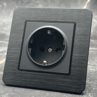 Aluminum MMB-013 Розетка   с заземлением（Черный）