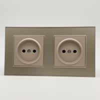 Glass MMG-2012 2 розетки без заземления（Золото）