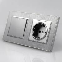 Nature MMC-001/013 1 клавишный 1 полюсный выключатель/ Розетка c заземления（Серый）