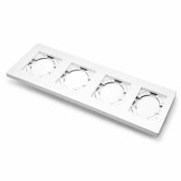 Grace MW-104 4-постовая рамка (Белый-Матовый)