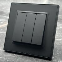 Nature MMB-010 3 клавишный 1 полюсный выключатель（Черный）