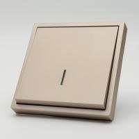 Art MTG-004 1 клавишный 1 полюсный выключатель с LED（Золото-Матовый）