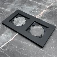 Grace MB-102 2-постовая рамка (Черный-Матовый)