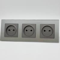 Glass MMC-3012 3 розетки без заземления（Графит）
