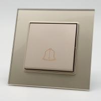 Glass MMG-027 Переключатель дверного звонка（Золото-Матовый）