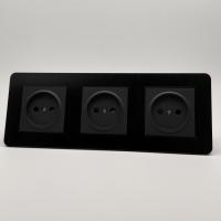 Aluminum MMB-3012 3 розетки без заземления (Черный)
