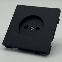 TB-012 Розетка   без заземления без рамки（Черный-Матовый）