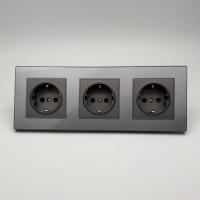 Cristal MMC-3013 3 розетки с заземлением（Графит）