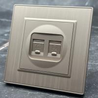 Nature MMG-024 Компьютерная cat 6e+Телевизионная розетка（Золотой）