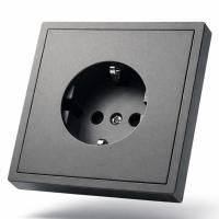 Art MTC-013 Розетка с заземлением  (Графит-Матовый)