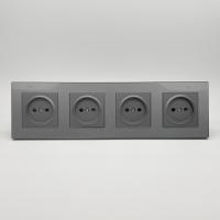 Cristal MMC-4012 4 розетки без заземления（Графит）
