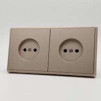 Elegant MTG-2012 2 розетки без заземления（Золото-Матовый）