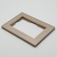 Nature MG-110 1 постовая под двойную розетку 120 мм.（Рифленая）Золото-Матовый