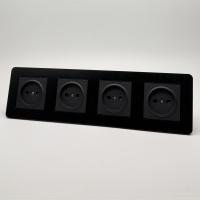 Aluminum MMB-4012 4 розетки без заземления (Черный)