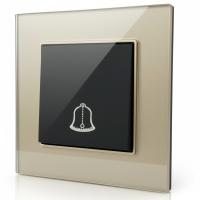 Glass GMB-027   Переключатель дверного звонка（Черный-золото）