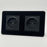 Aluminum MMB-2012 2 розетки без заземления (Черный)