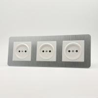 Aluminum MMW-3012 3 розетки без заземления（Белый）