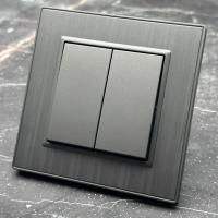 Nature MMC-007 2 клавишный проходной выключатель（Серый）