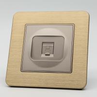 Aluminum MMG-022 Компьютерная розетка RJ-45 cat5e 1GB（Золото-Матовый）