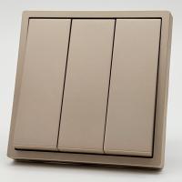 Art MTG-010 3 клавишный 1 полюсный выключатель（Золото-Матовый）