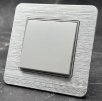 Aluminum MMW-002 1 клавишный проходной выключатель（Белый）