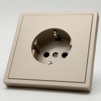 Art MTG-013 Розетка с заземлением Золото-Матовый