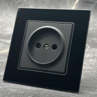 Glass MMB-012 Розетка   без заземления（Черный）