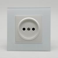 Glass MMW-012 Розетка   без заземления（Белый）