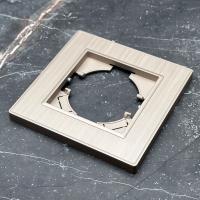 Nature MG-101 1-постовая рамка (Рифленая) Золото-Матовый