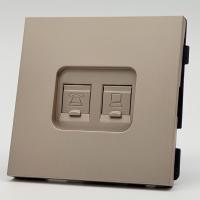 TG-023 Телефонная+Компьютерная
 розетка без рамки RJ-45 cat6e 10GB
（Золото-Матовый）