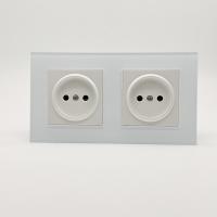 Glass MMW-2012 2 розетки без заземления（Белый）
