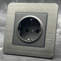 Aluminum MMC-013 Розетка   с заземлением（Серый）