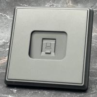 Elegant MTC-022 Компьютерная розетка（Графит-Матовый）RJ-45 cat5e 1GB