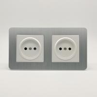 Aluminum MMW-2012 2 розетки без заземления（Белый）