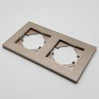 Nature MG-102 2-постовая рамка (Рифленая) Золото-Матовый