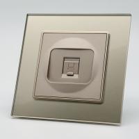 Glass MMG-022 Компьютерная розетка RJ-45 cat5e 1GB （Золото-Матовый）
