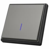 Elegant MTC-004 1 клавишный 1 полюсный выключатель с LED（Графит-Матовый）
