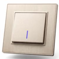 Nature MMG-004 1 клавишный 1 полюсный выключатель с LED（Золотой）