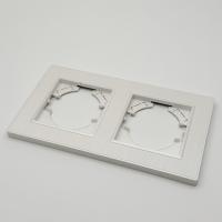 Nature MW-102 2-постовая рамка (Рифленая) Белый-Матовый