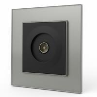 Glass CMB-019 Телевизионная розетка（Черный-графит）