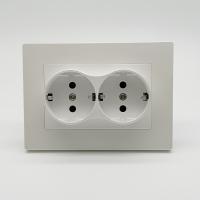 Grace MMW-030 Розетка двойная  с заземлением 120（Белый-Матовый）